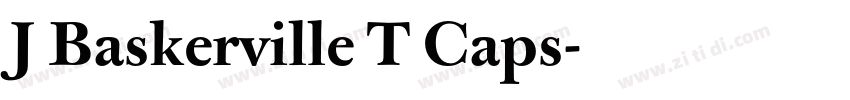 J Baskerville T Caps字体转换